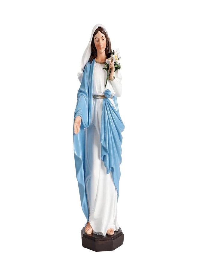 TALPGOD Blessed Mother Mary Statue,10 Inch Virgin Mary Statue Catholic Altar Home Decor,Holy Mother Religious Gift for Mom,Catholic Art Hand Painted Renaissance Sculpture Collection - Image 1